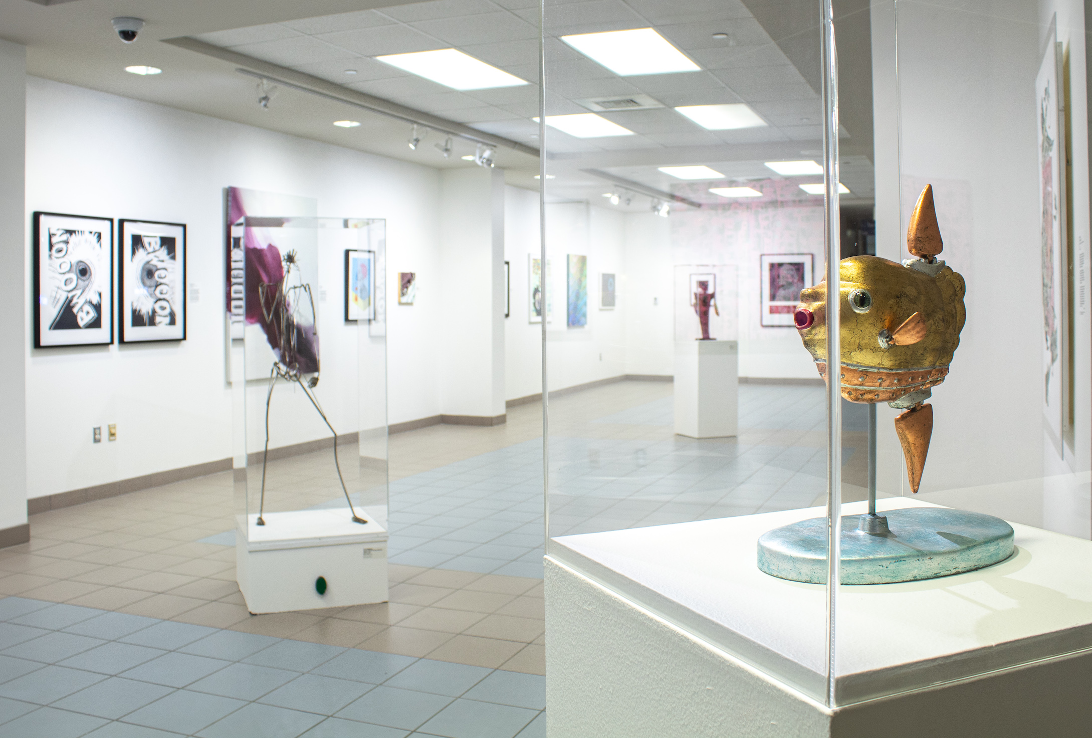 Wide view of gallery3 with permanent art collection