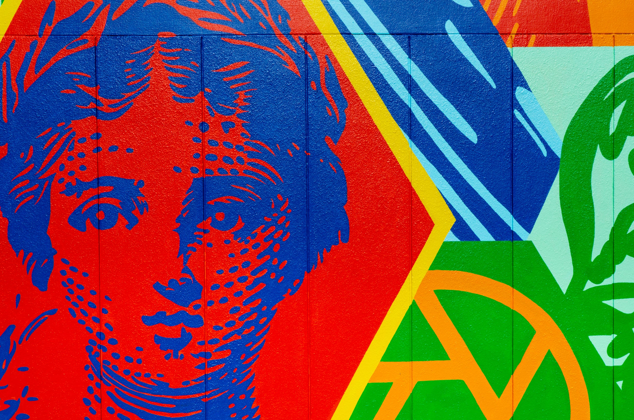 Mural of Living Shades exhibition