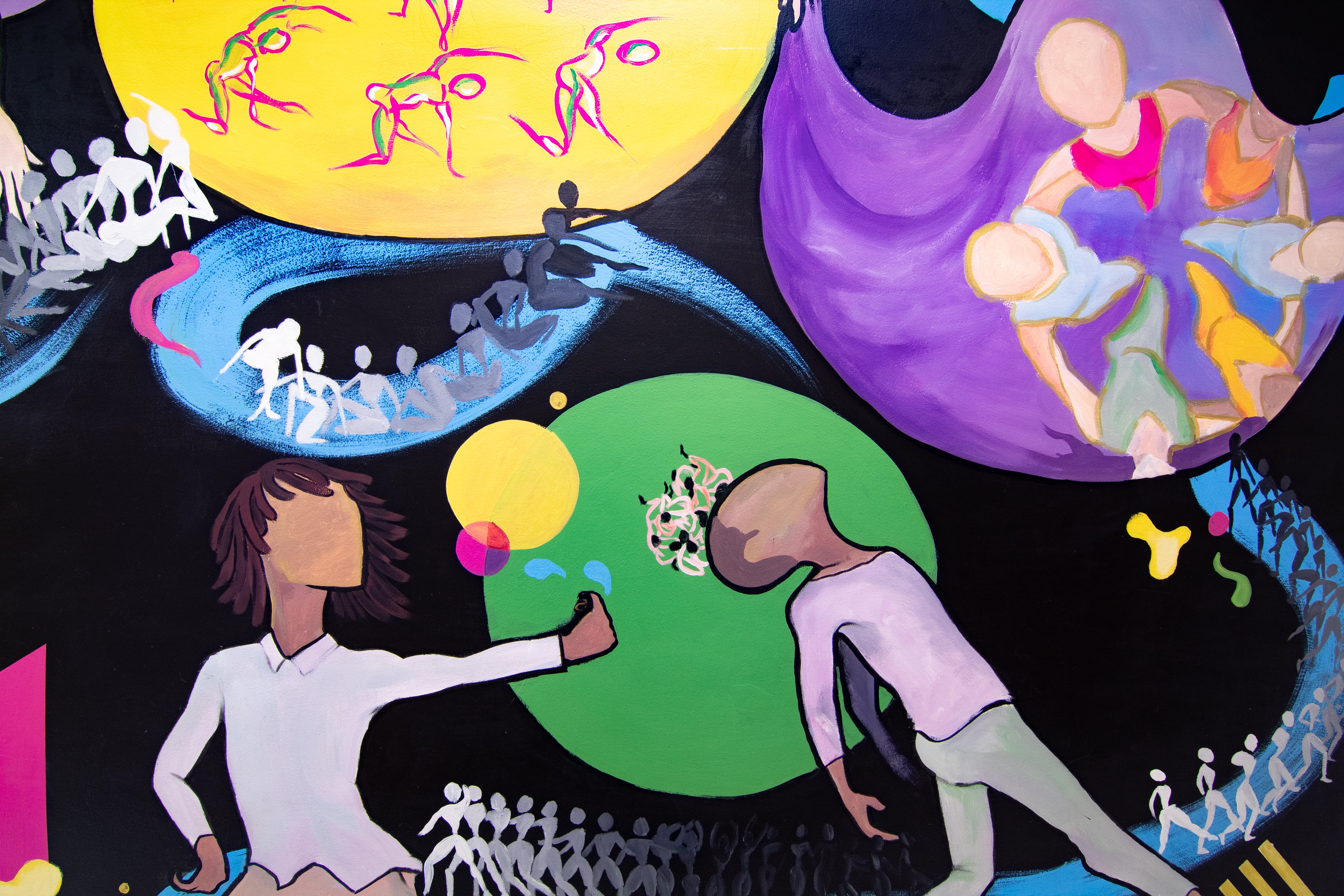 Detail of HCC dance mural