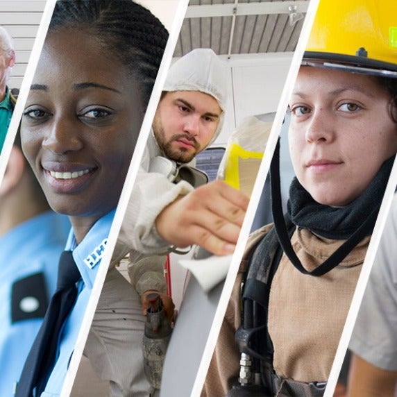 Headshots of workforce students