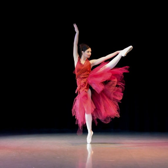 Dancer in red dress