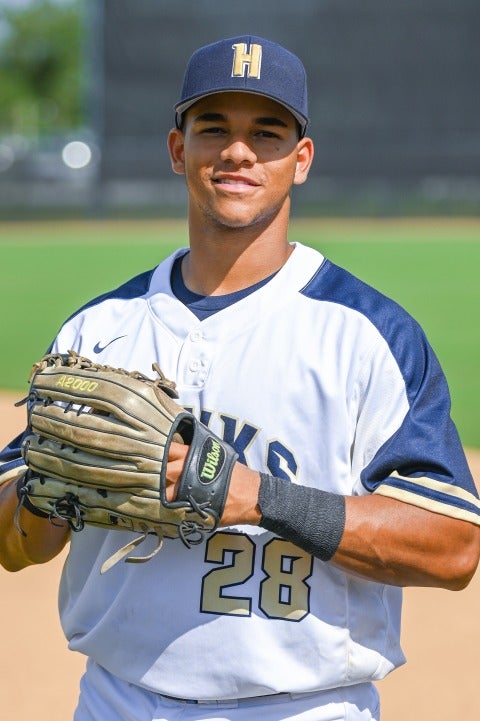 HCC Baseball athlete smiling