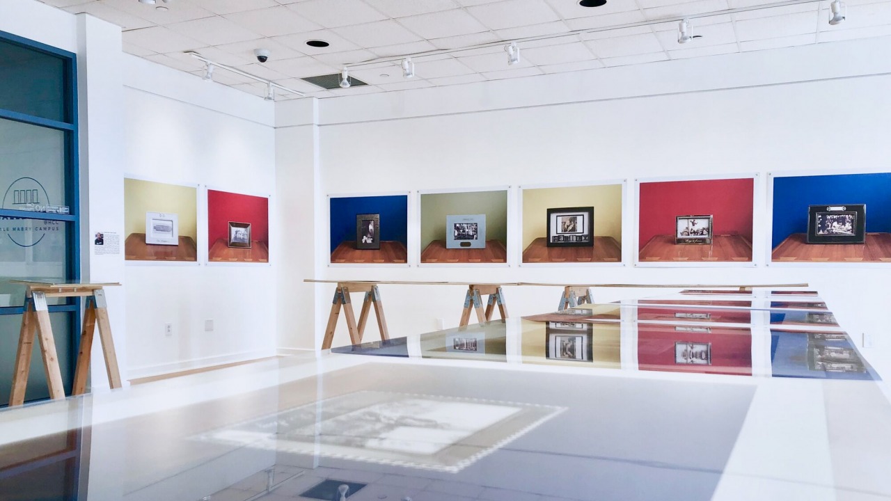 Installation view of The Color of Remembering