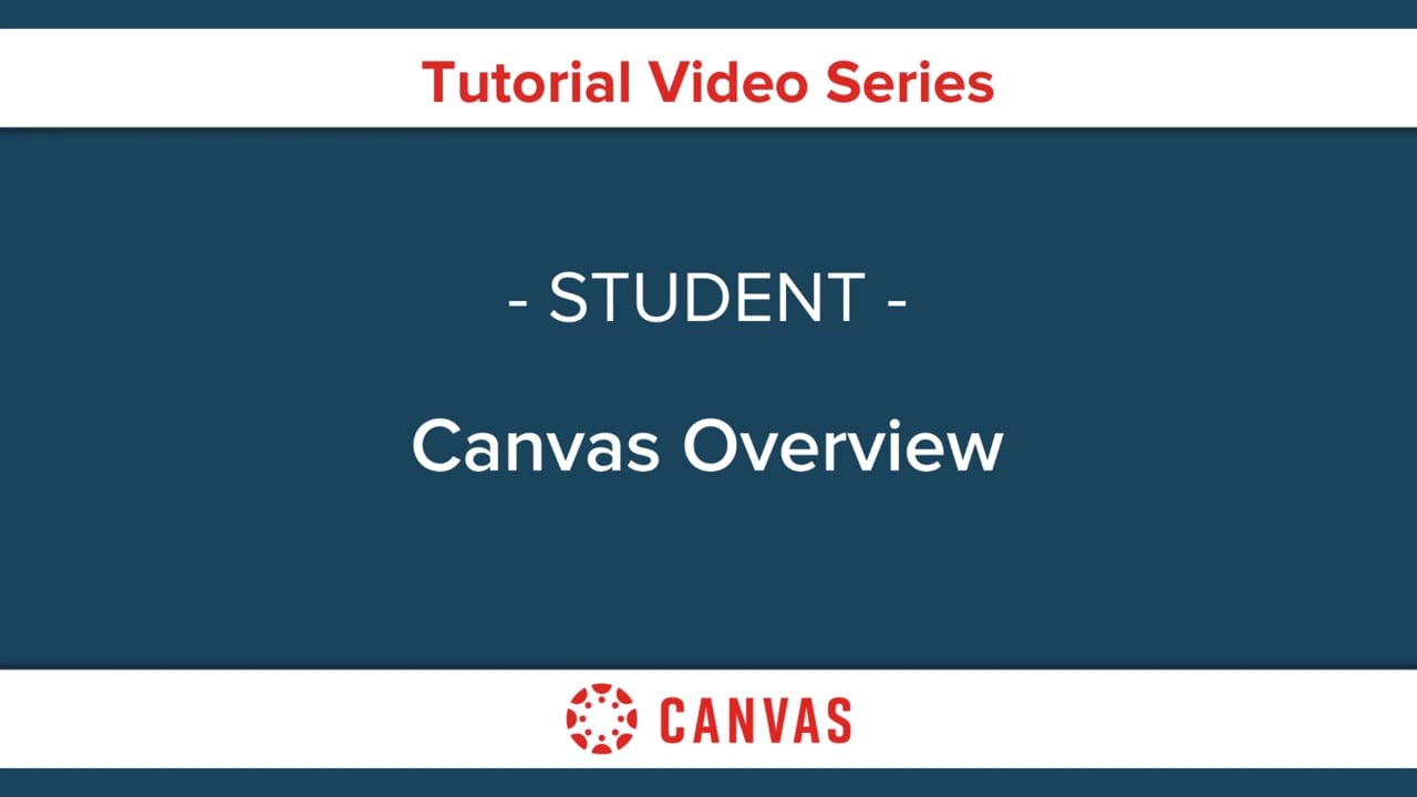 Thumbnail welcoming students to an introductory overview of canvas