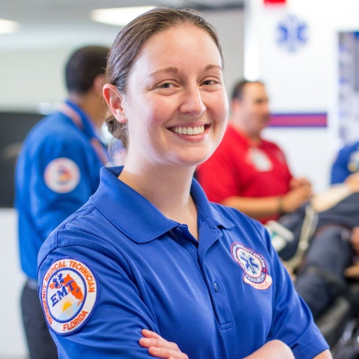 Smiling health care worker