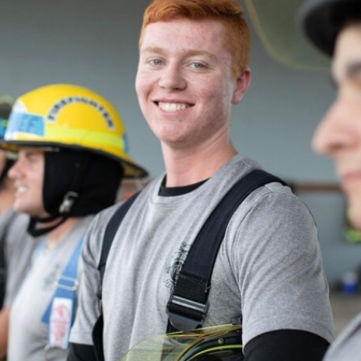 Photo of firefighter